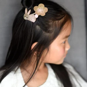 Barrette Lapin Glitter - Luciole et Petit Pois