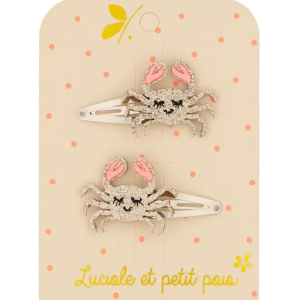 Barrettes Crabes - Luciole et Petit Pois