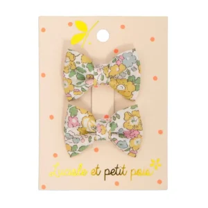 Barrettes Mini Papillon Lemon - Luciole et Petit Pois