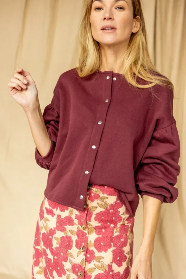 Blouse Bimy Aubergine - Apaches Collections