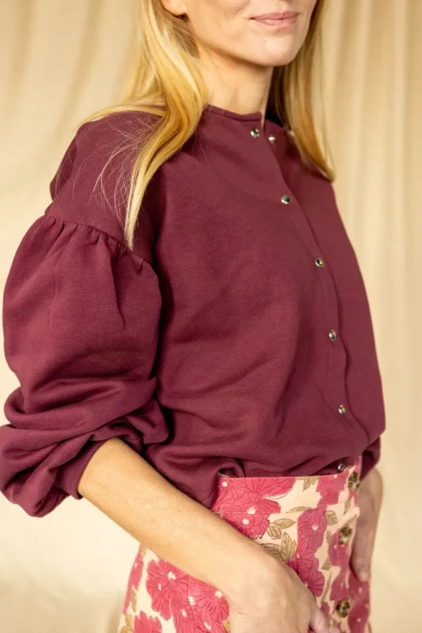 Blouse Bimy Aubergine - Apaches Collections