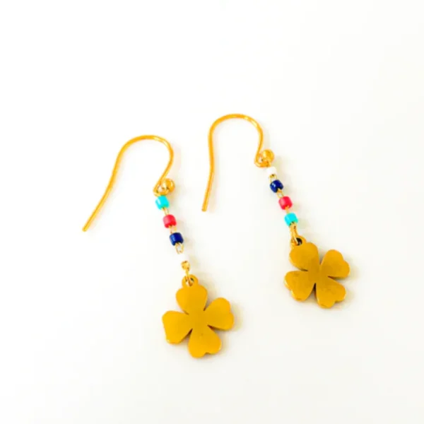 Boucles d'oreilles Miyuki Multi - Litchi