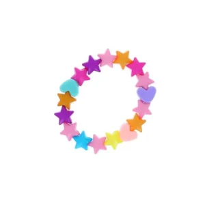 Bracelet Coeurs et Etoiles Multicolore - Petit Toi