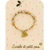 Bracelet Liberty Moutarde Cœur Or - Luciole et Petit Pois