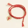 Bracelet Tresse Alma Corail - Camille Enrico