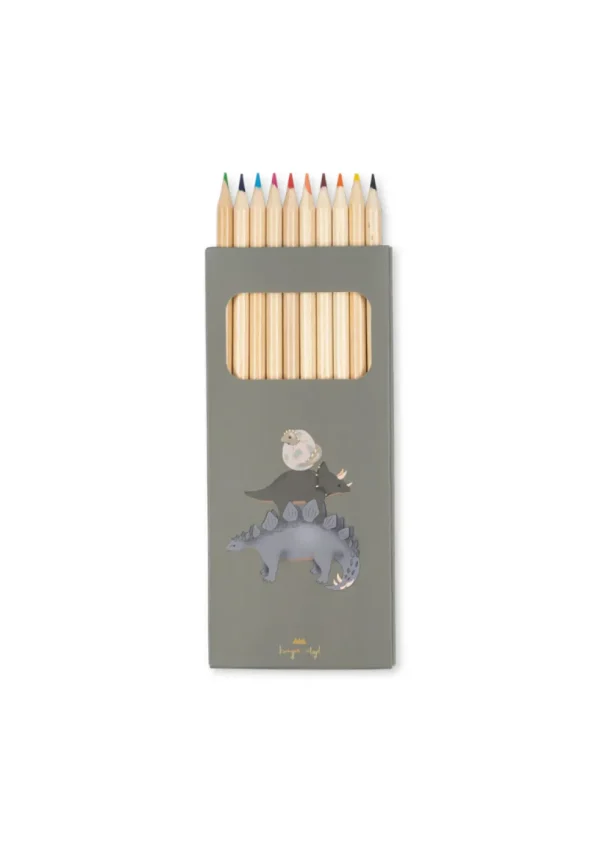 Cahier de Coloriage et Crayons Dinos - Konges Slojd