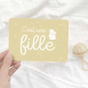 Carte C'est Une Fille Zü