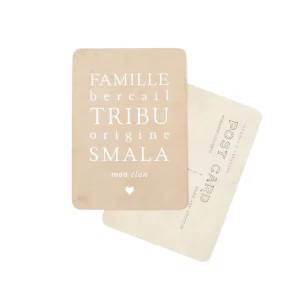 Carte Famille Bercail Tribu - Cinq Mai