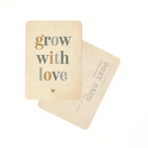 Carte Grow with Love Bleu - Cinqmai