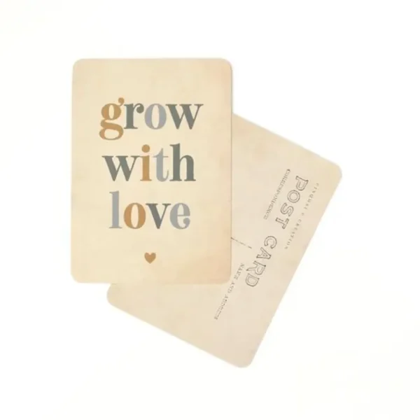 Carte Grow with Love Bleu - Cinqmai