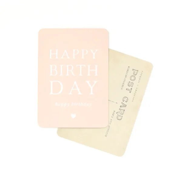 Carte Happy Birthday Rose- Cinqmai