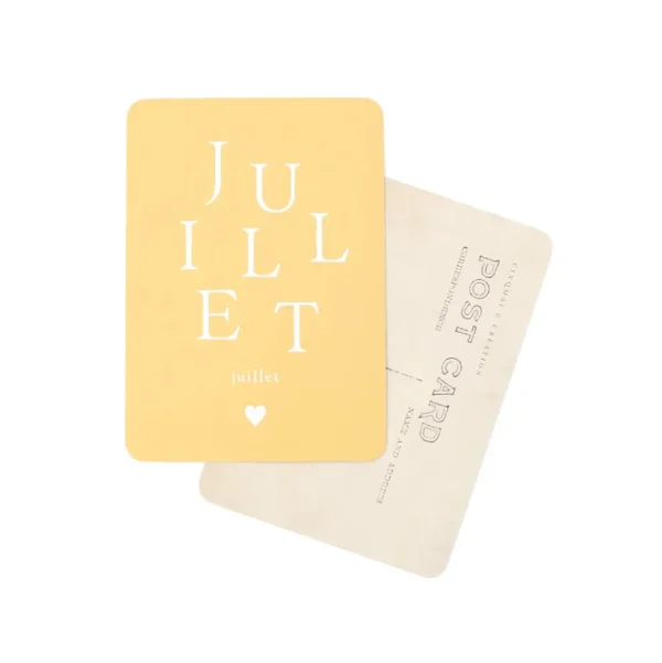 Carte Juillet - Cinq Mai