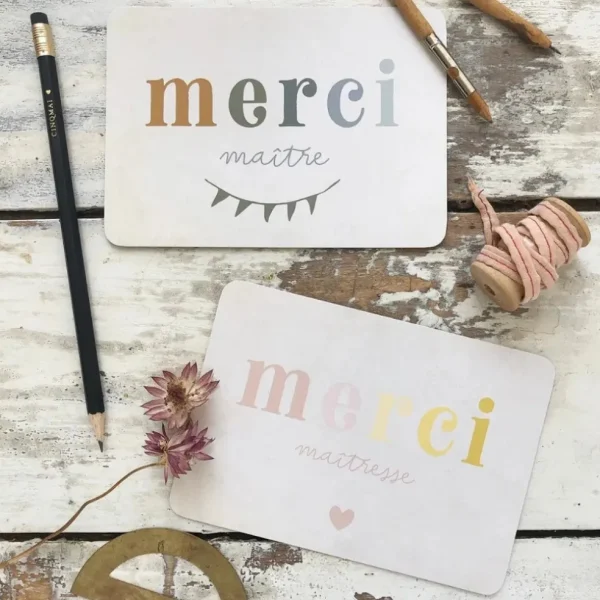 Carte Merci Maître - Cinq Mai