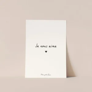 Carte "Je nous Aime" - Mon Petit Léon