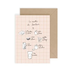 Carte Recette Bonheur - My Lovely Thing