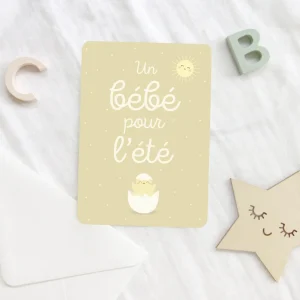 Carte Un Bébé Pour L'Été Zü