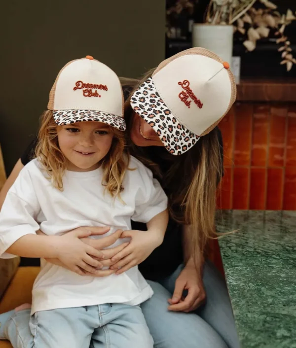 Casquette Mums Léopard Dreamers Marron - Hello Hossy