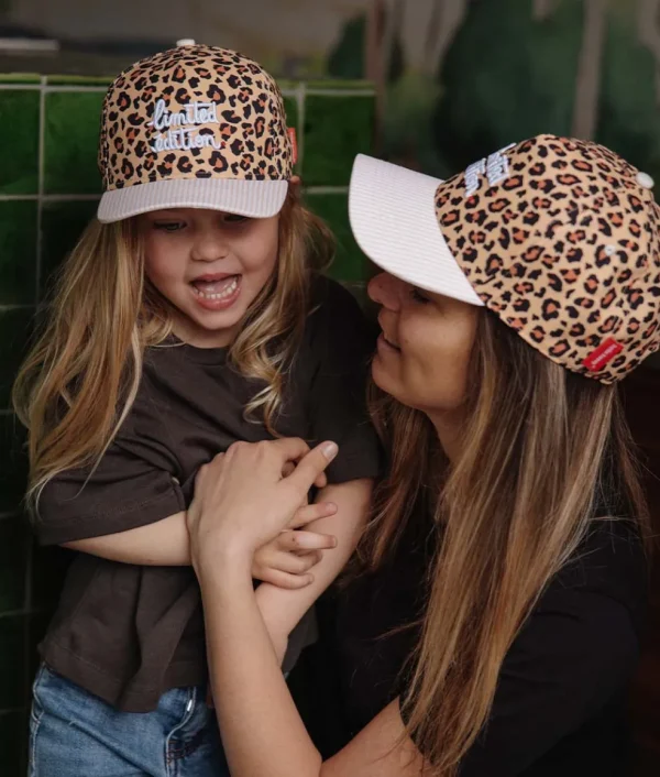 Casquette Mums Léopard Rayé Écru - Hello Hossy