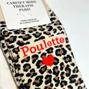 Chaussette "Poulette" Léopard - Cabinet Mode Thérapie