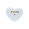 Coeur Porcelaine "Bisous" - Atelier Jasmin