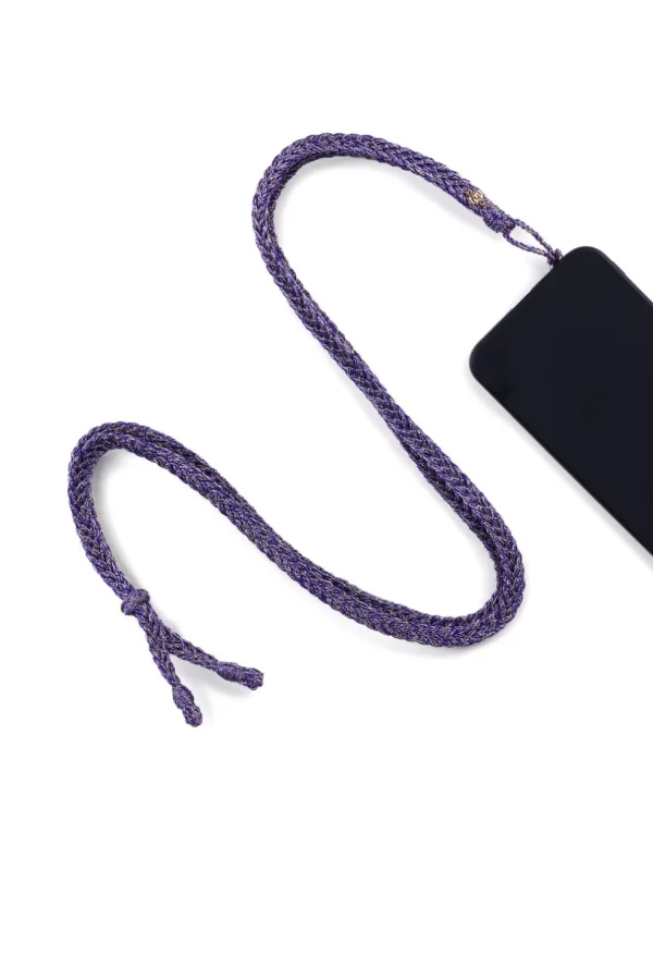 Cordon de Téléphone Maxi Tresse Violet - Maaÿaz