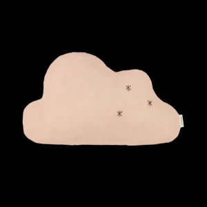 Coussin Nuage Brodé Powder Pink - Nobodinoz