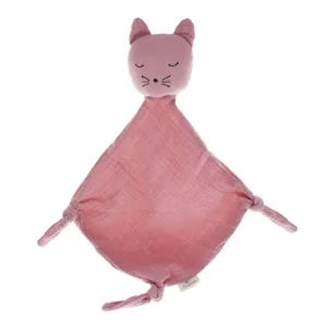 Doudou Chat Vieux Rose - Frisette