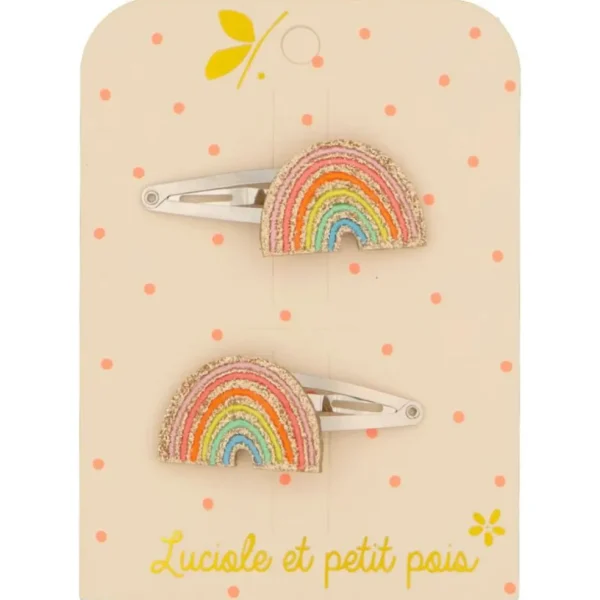 Duo de Barrettes Arc-en-Ciel - Luciole Et Petit Pois