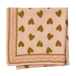 Foulard Cœur Sauvage Rose - Bonheur du Jour