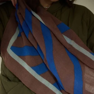 Foulard en Laine Zebra Majorelle - Gabrielle Paris