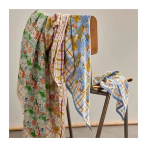 Foulard Indien Magic Garden Pervenche - Bonheur du Jour