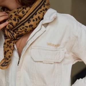 Foulard Laine Léopard Camel - Gabrielle Paris