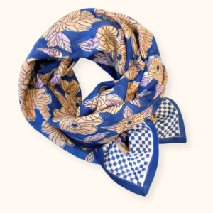 Foulard Latika Bloom Bleu Klein - Apaches Collections