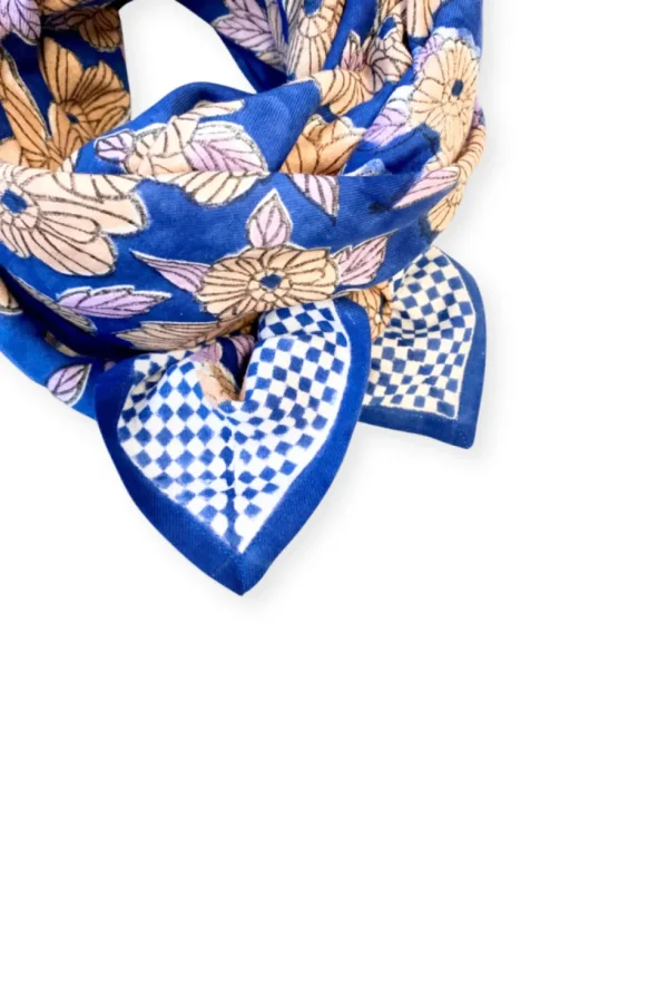 Foulard Latika Bloom Bleu Klein - Apaches Collections