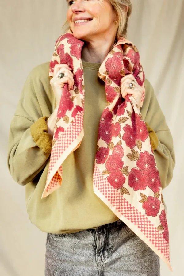 Foulard Latika Bloom Macadamia - Apaches Collections