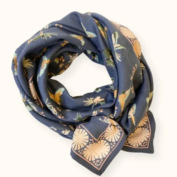 Foulard Latika Cerisier Orage - Apaches Collections