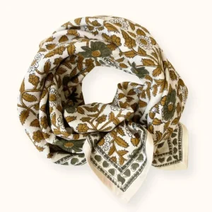 Foulard Latika Cœur Macadamia - Apaches Collections