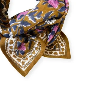 Foulard Latika Cœur Tapenade - Apaches Collections