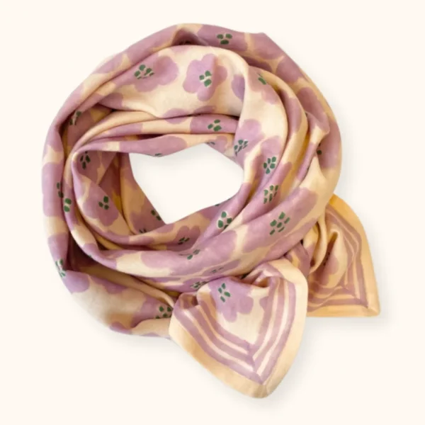 Foulard Latika Flora Bold Lavande - Apaches Collections