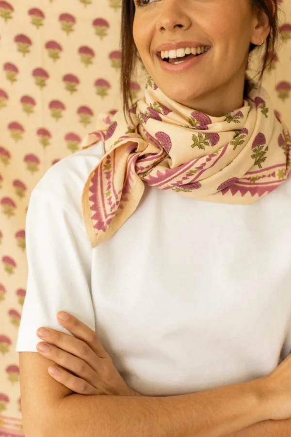 Foulard Latika Florets Macadamia - Apaches Collections