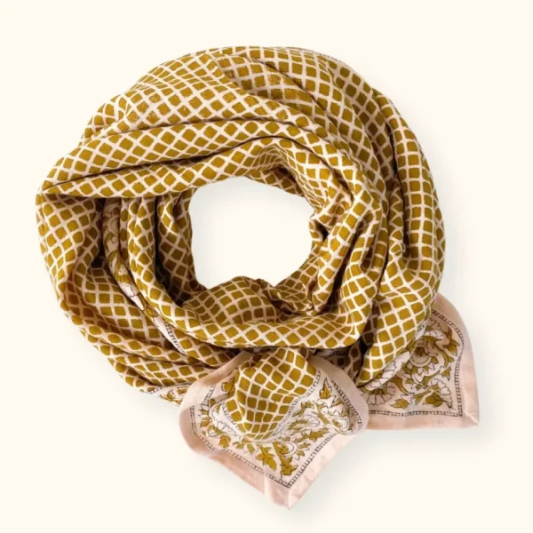 Foulard Latika Mosaïc Tobacco - Apaches Collections