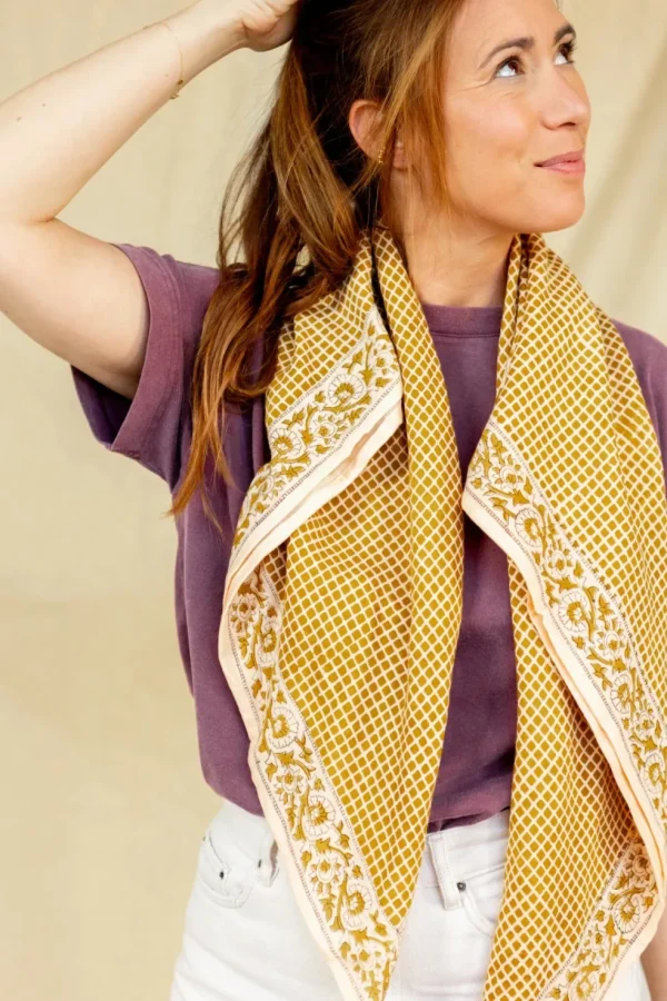 Foulard Latika Mosaïc Tobacco - Apaches Collections