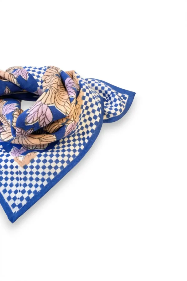 Foulard Manika Bloom Bleu Klein - Apaches Collections