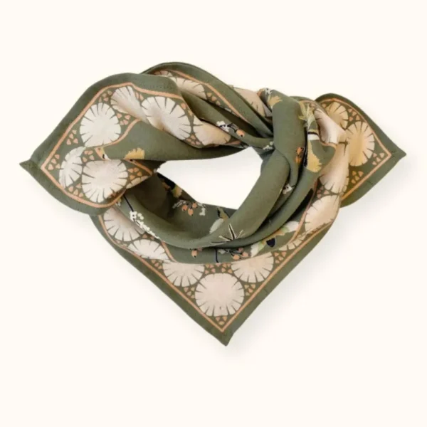 Foulard Manika Cerisier Eucalyptus - Apaches Collections