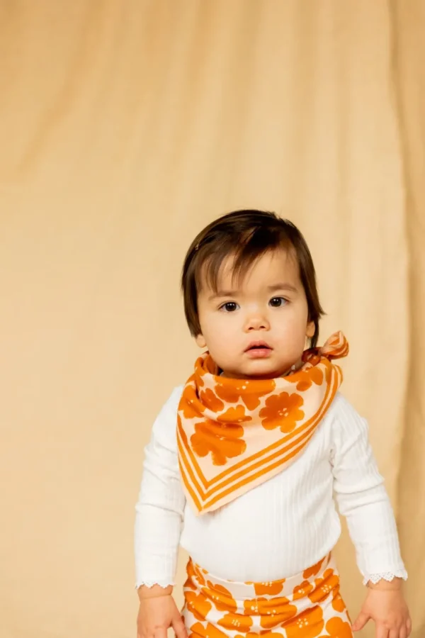 Foulard Manika Flora Bold Orange - Apaches Collections