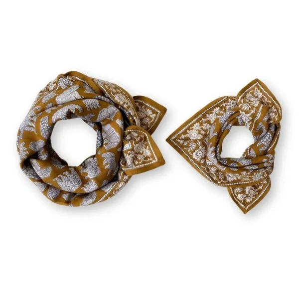 Foulard Manika Ours Tapenade - Apaches Collections