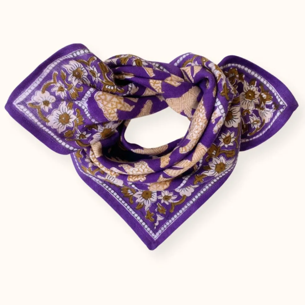 foulard_manika_ours_viole_0.webp Foulard Manika Ours Violet - Apaches Collections