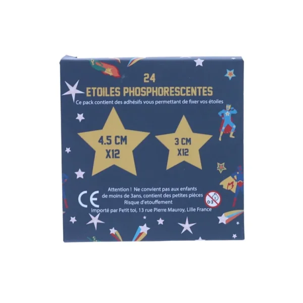 Lot de 24 Étoiles Phosphorescentes - Petit Toi