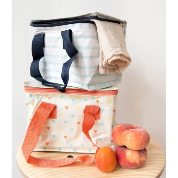 Lunch Bag Rayures Bleu - Petit Toi