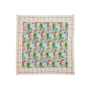 Petit Foulard Indien Magic Garden Green - Bonheur du Jour